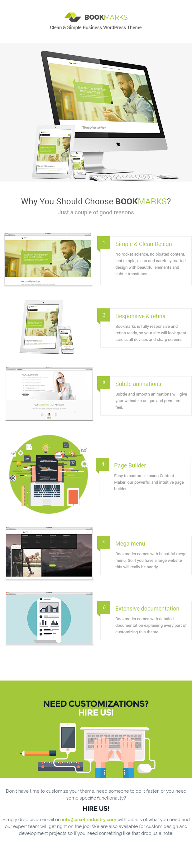 Dấu trang Chủ đề WordPress kinh doanh đơn giản