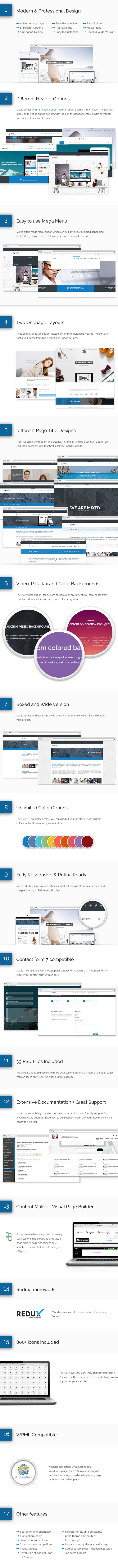 Mixed - Chủ đề WordPress hiện đại và chuyên nghiệp - 2